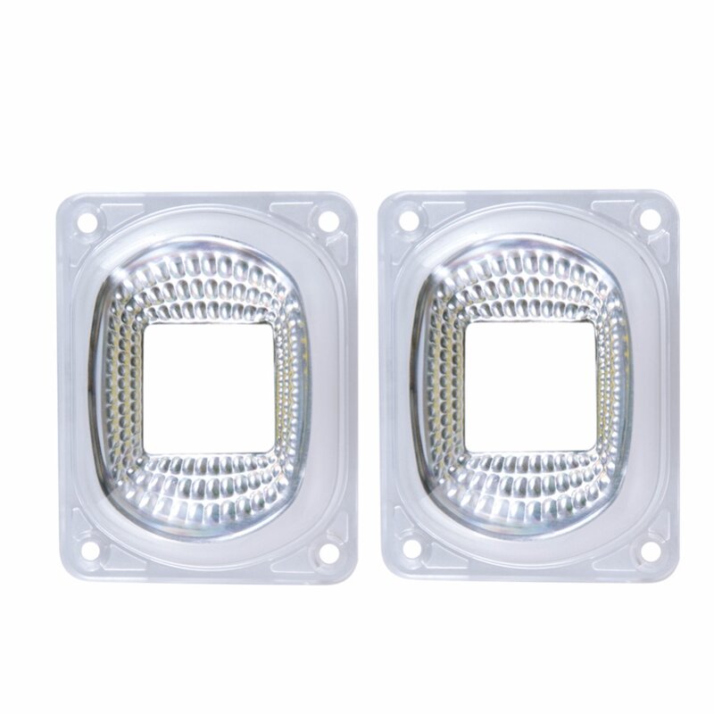 LED Lens Reflector Fireproof Lamp Covers With Waterproof Silicone Ring Apply to COB LED Chip Matrix Floodlight Searchlight