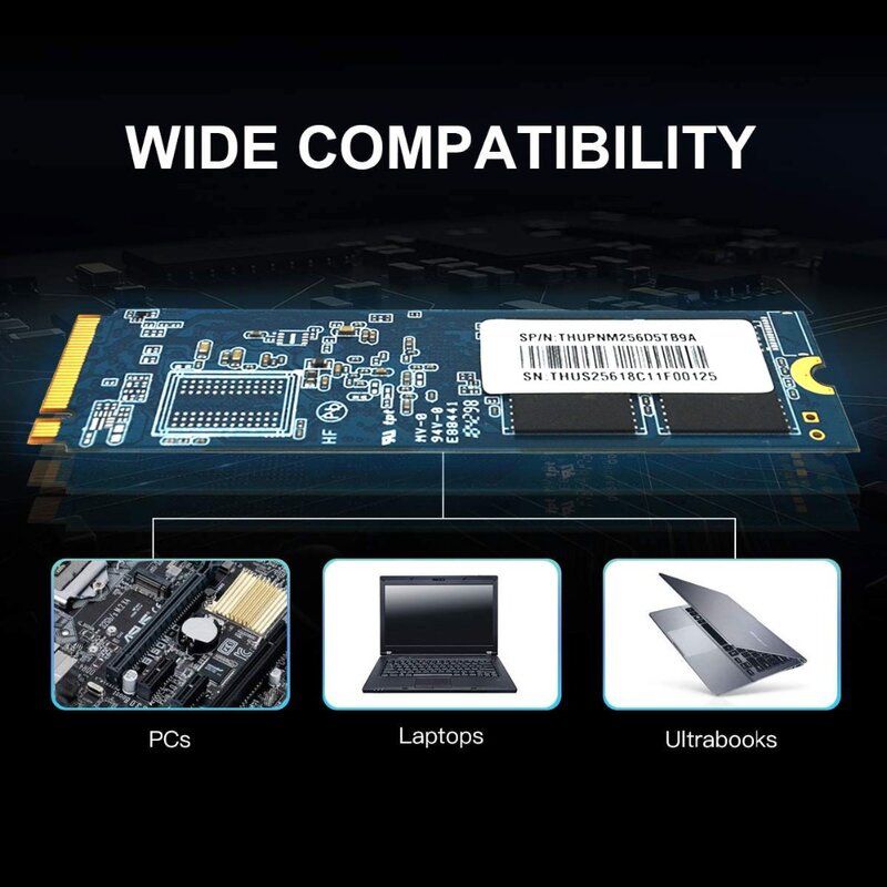 THU M.2 2280 NVME SSD PCIe 256 go 512 go 1 to 2TBNVMe SSD NGFF M.2 2280 PCIe NVMe TLC disque SSD interne pour ordinateur portable de bureau m2