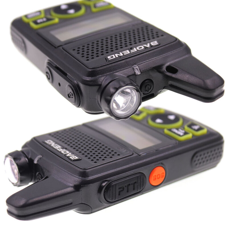Baofeng-Mini walkie-talkie portátil con auricular, Radio bidireccional BFT1 UHF 400-470MHz, 20CH Ham FM, piezas, 2 BF-T1