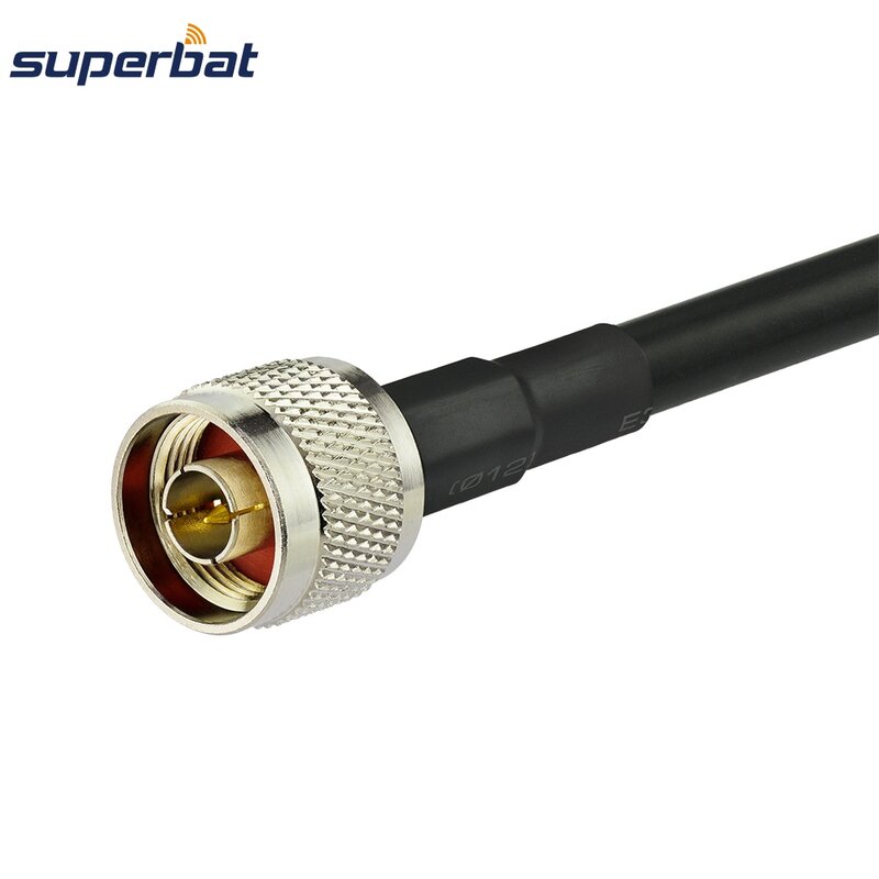 Superbat-conector macho a TNC, Cable Pigtail Coaxial RF, KSR400, 5M de longitud, 50ohm