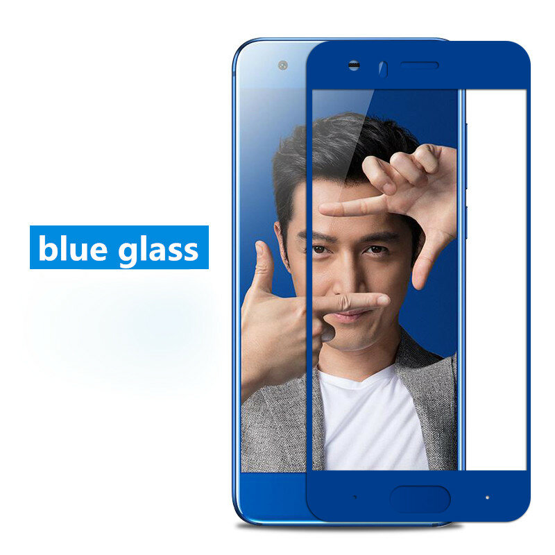 Protecteur d'écran en verre trempé pour Huawei honour 9, couverture complète 2.5D, gris, film 5.15