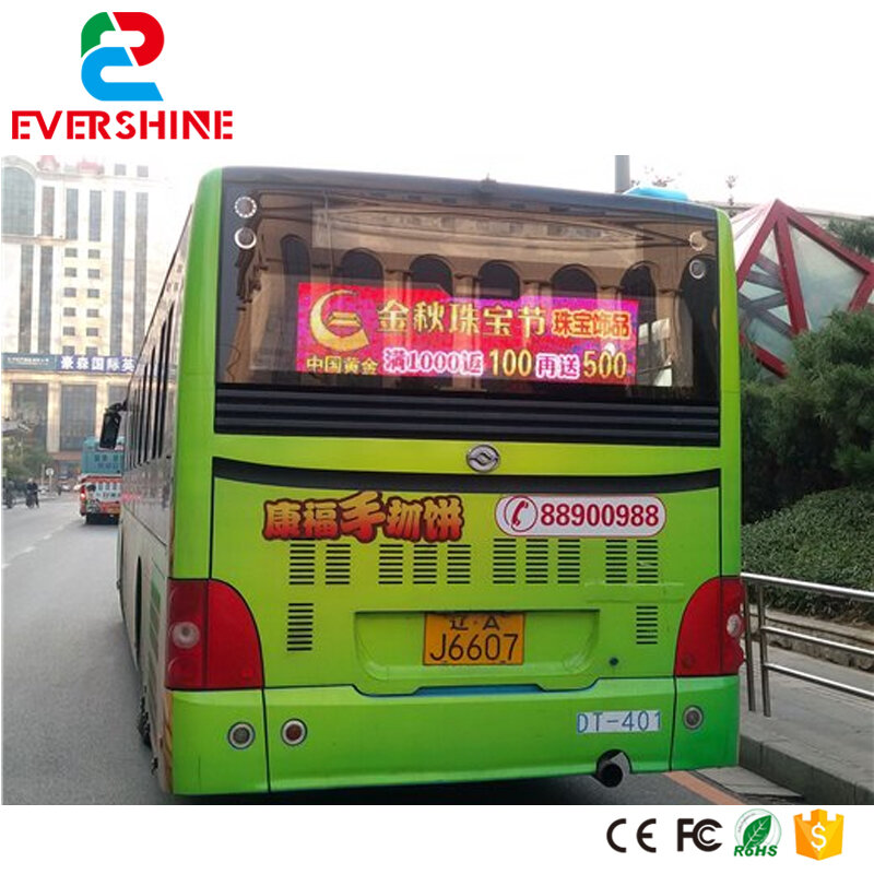 P5 full color led display board Moving bus Rolling Text message sign led advertising screen control method of  3G,GPS function