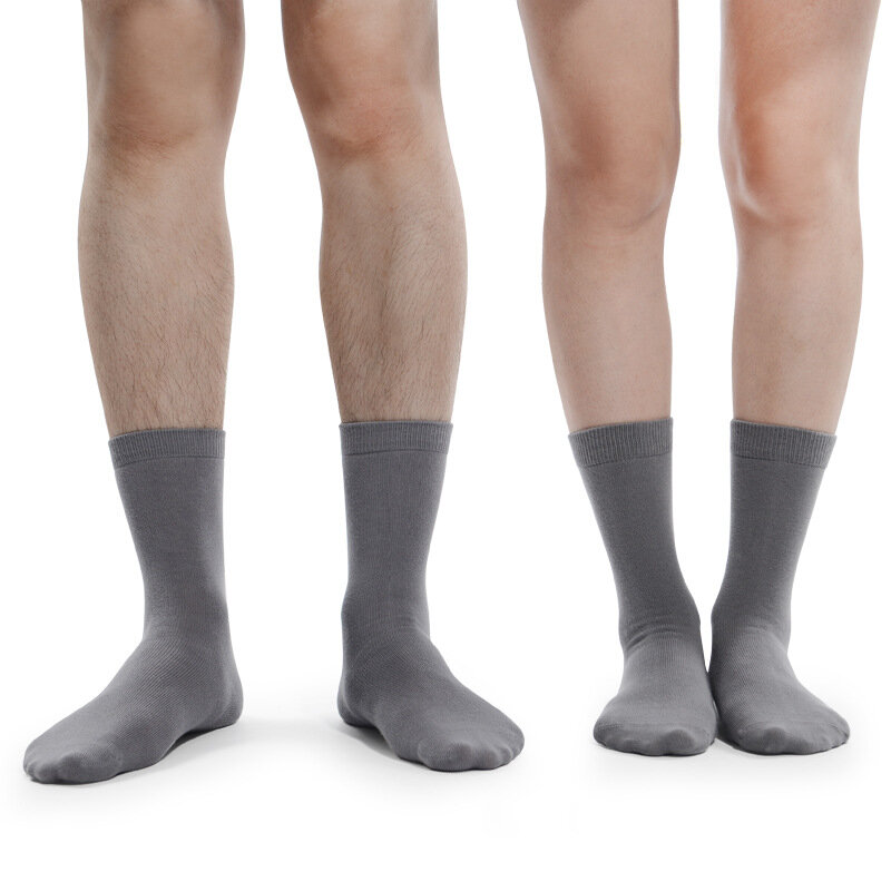 MEIKANG kaus kaki katun halus pria wanita, kaus kaki kasual setengah betis, kaus kaki berkualitas tinggi, merek, MK1226part1