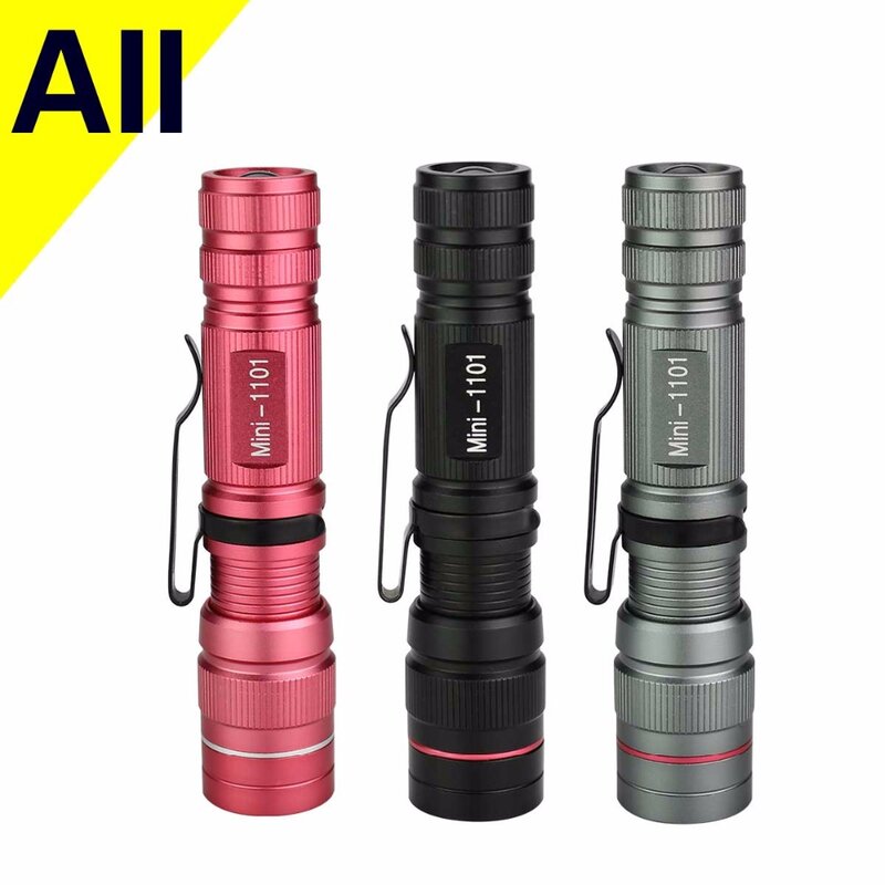 800 Lumen Mini LED Flashlight IP65 Waterproof Q5 Portable Tactical LED Diode Torch Outdoor Emergency Lighting AA Battery