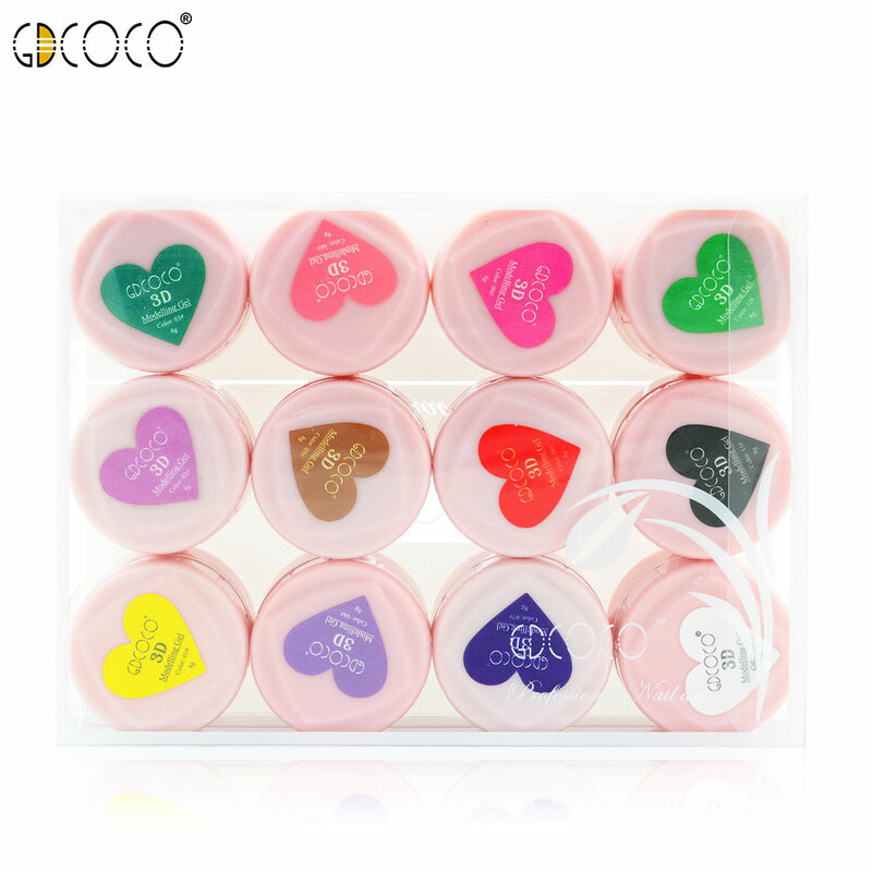 canni supply free shipping gdcoco nail art design modeling uv led 3d carved sculpture paint color gel lacquer 