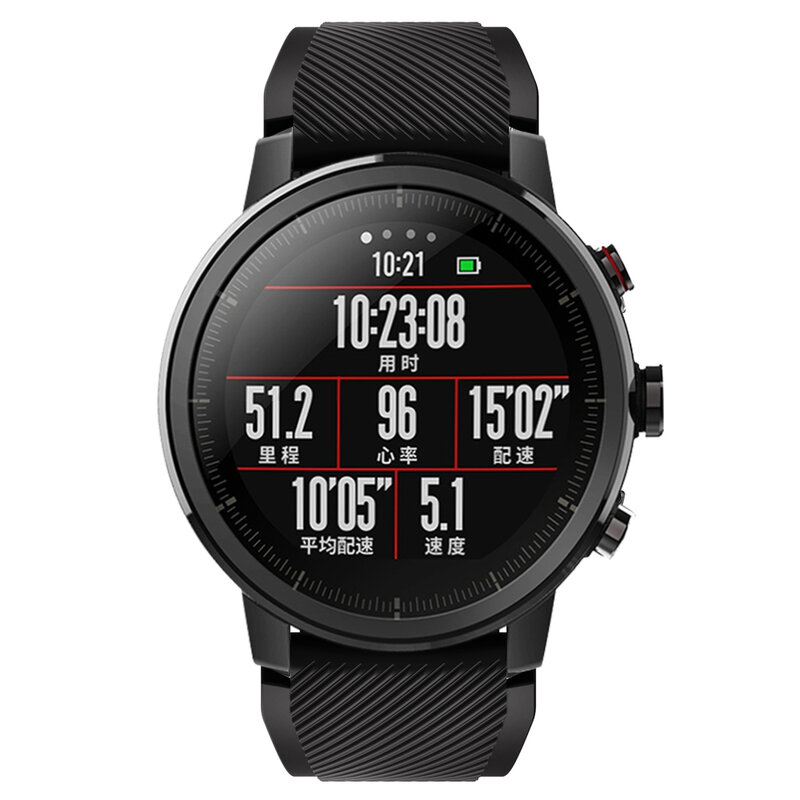 Bracelet en Silicone 22mm, pour Samsung Galaxy Watch 46mm/Gear S3 Frontier/Huawei Watch GT GT2 46mm/Huami Amazfit GTR 3 47mm