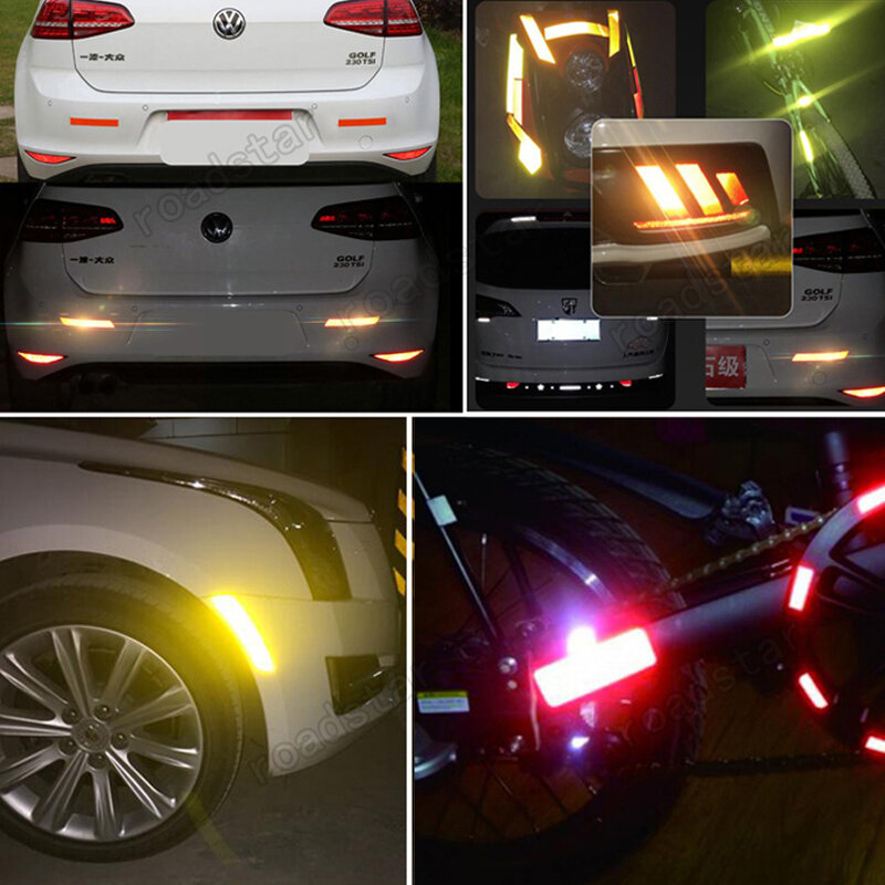 Roadstar 50 mmx3m strisce riflettenti adesivi per auto Car-styling decorazione moto automobili sicurezza segnale di avvertimento nastro