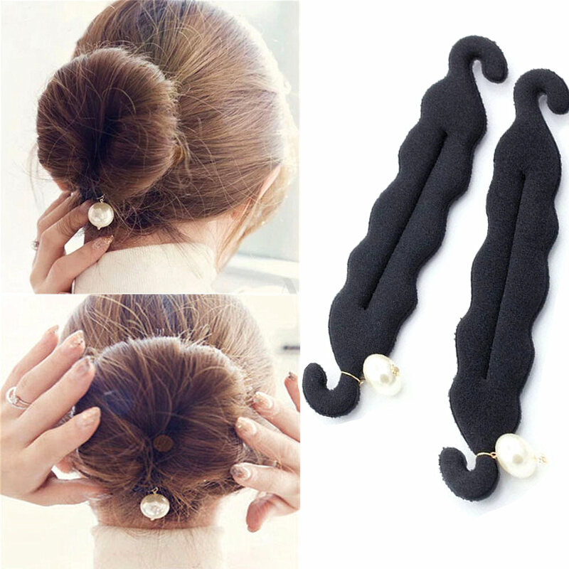 Magia en el pelo, estilo Twist estilo Bun horquillas Hairdisk albóndigas cabeza de goma Clip, accesorios para el cabello para las mujeres de pelo trenzado herramienta