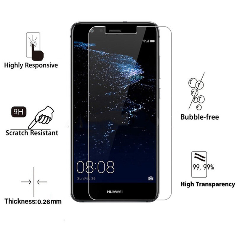 RONICAN-Protector de pantalla de cristal templado para Huawei P10, película de vidrio para teléfono Huawei P 10, antiarañazos