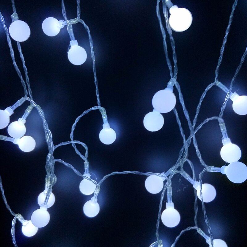YIYANG 100 كرة متعدد الألوان LED سلسلة أضواء داخلي 10 متر حبل عيد الميلاد أكاليل عطلة ضوء فانوس الزفاف الإضاءة 110 فولت 220 فولت