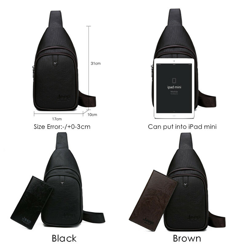 Мужская заплечная слинг-сумка jeep buluo, черная сумка, повседневная сумка, сумка для путешествий, брендовая однолямочная сумка, все сезоны, 2019