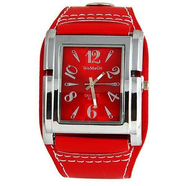 ساعة معصم رياضية كوارتز نسائية ساعة هدية واسعة من الجلد بعلامة تجارية أنيقة موديل 2019