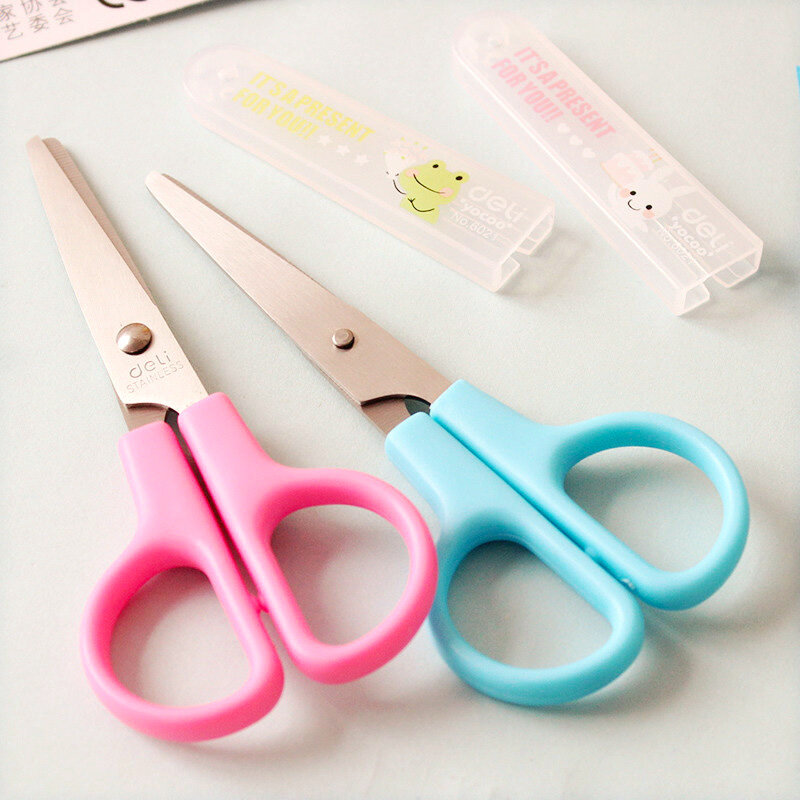 2 Pcs/Lot  Cute Lovely Stainless Steel Scissor for School Stationery & Office Supply & Student