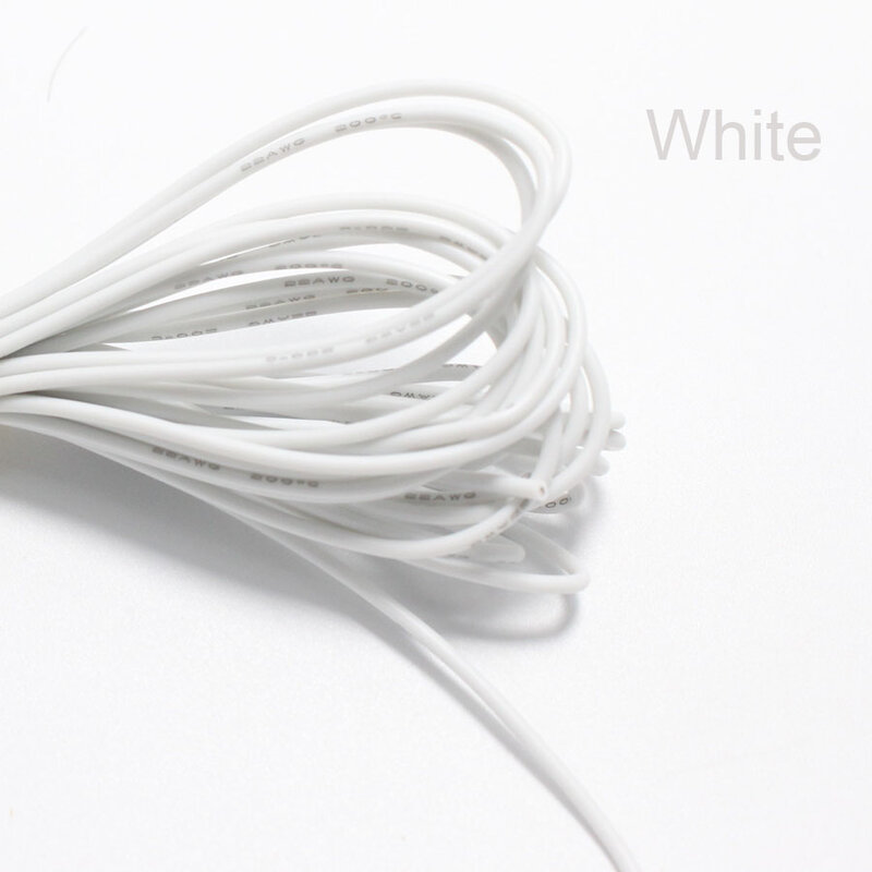 2metre 30AWG 28AWG 26AWG 24AWG 22AWG 20AWG Silicone Wire Ultra Flexiable Cable High Temperature Test Line Wire
