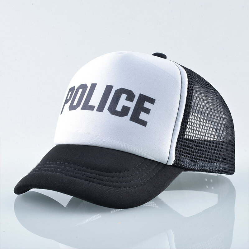 Suef/2019 어린이 경찰 모자 새로운 어린이 패션 모자 남자와 여자 아기 인기 힙합 야구 모자