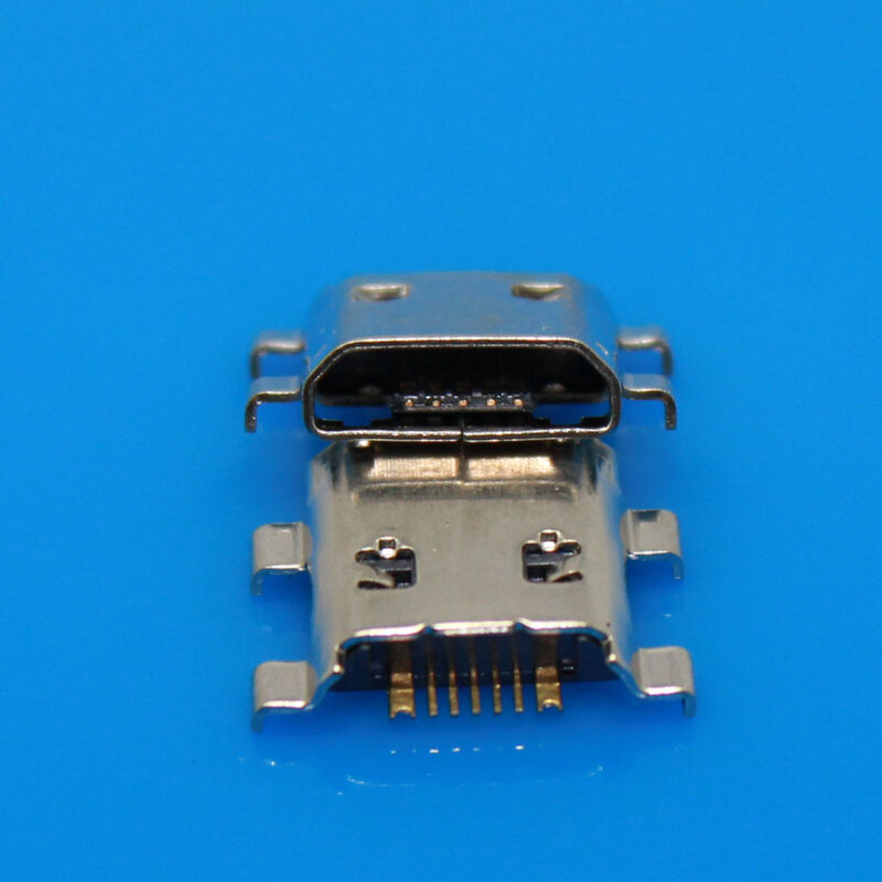 JCD Micro USB Jack złącze typu B żeńskie 5Pin SMD gniazdo lutownicze dwie stałe nóżki do samsung S7562 I8190 S7268 S7562