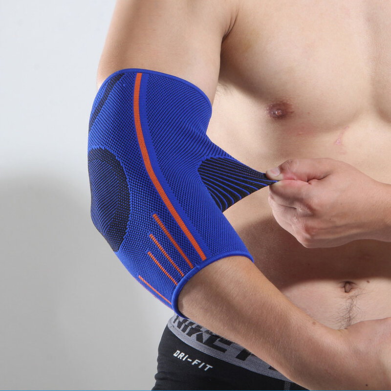 Unisex ochraniacz na ramię wydłużyć opaska na łokieć treningi oddychające ochraniacz do gry w tenisa siatkówka nakolanniki opaska kompresyjna na świeżym powietrzu