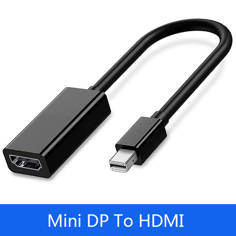 Mini dp para hdmi adaptador cabo para apple mac macbook pro ar notebook displayport expositor porta dp para hdmi conversor para thinkpad