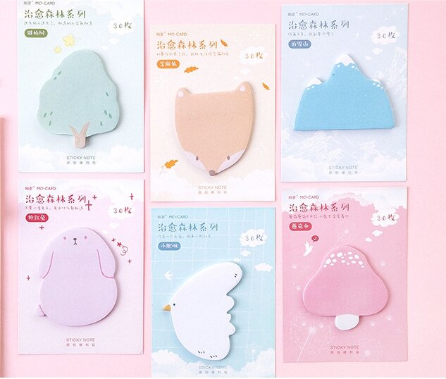 Sneeuw Bos Sticky Note Memo Pad (1Pack)