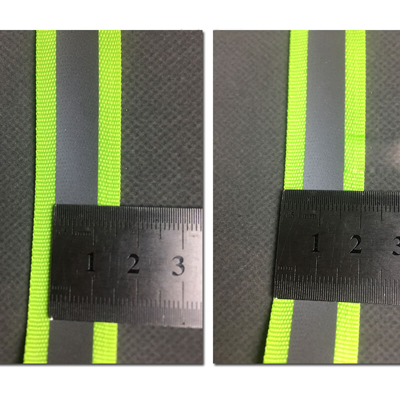 50 metr, 2 cm * 1 cm szerokości, fluorescencyjnego odbijania wstążka materiałowa taśma nośna pasek obrzeża oplot wykończenia szyć na odzieży akcesoria