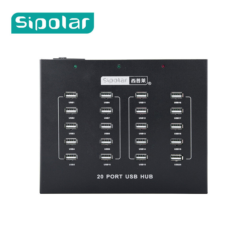 Sipolar A-210P высокомощный USB 2,0 HUB 20 портов со светодиодным индикатором для модема Huawei 3g Wifi