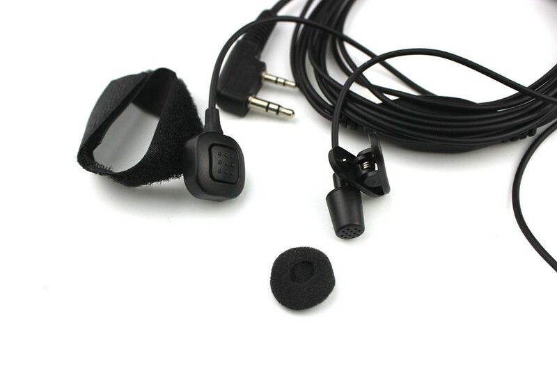 Walperforé talkie oreille confection écouteur crochet d'oreille doigt PTT Microphone casque pour MendRadio BAOFENG UV-5R UV-82 GT-3