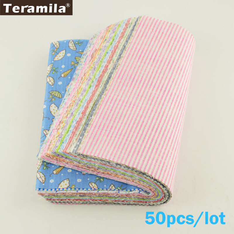FREE SHIPPING 50pieces 10cmx10cm fabric stash cotton fabric charm packs patchwork fabric quilting tilda no repeat design tissue