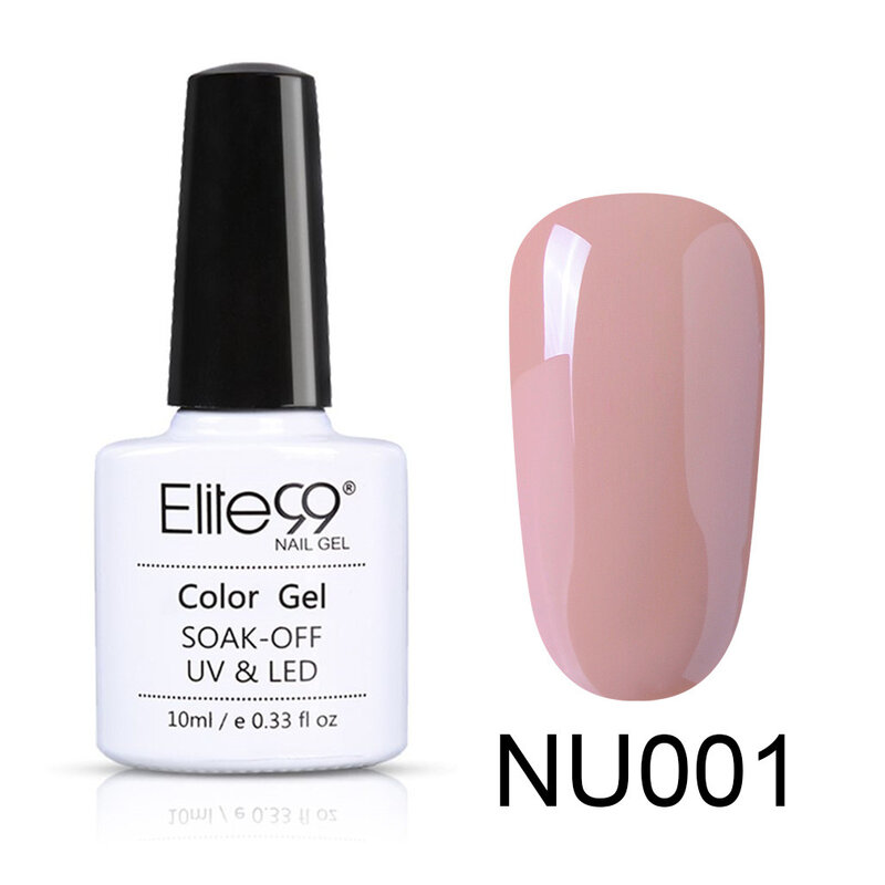 Elite99 Nude Color 10ml żel polski Vernis Semi permanentny żel UV do żel do malowania paznokci lakier Soak Off lakier do paznokci lakier żelowy