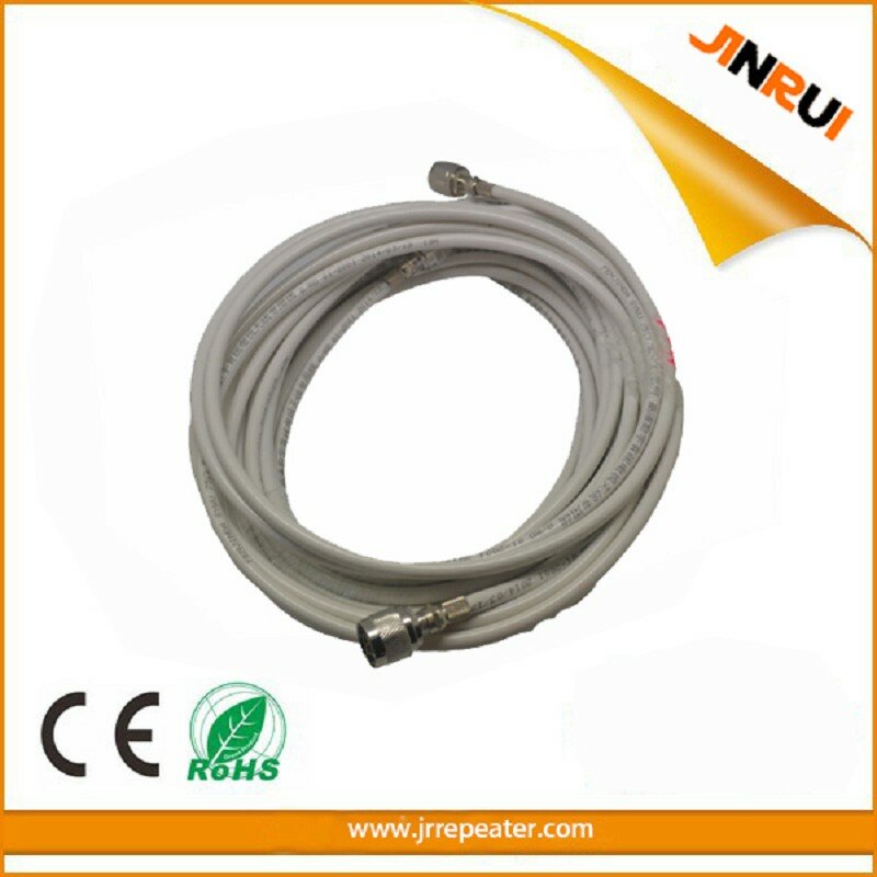RG6 kabel weiße farbe mit n-buchse beiden seiten + 2 stück N buchse + 2 stück N stecker männlich für kabel