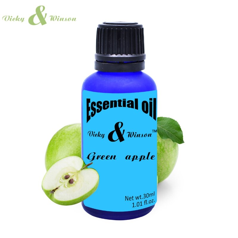 Vicky & winson-óleos essenciais de aromaterapia, óleo essencial vegetal 100% puro, óleo de maçã, desodorização para difusão do sono
