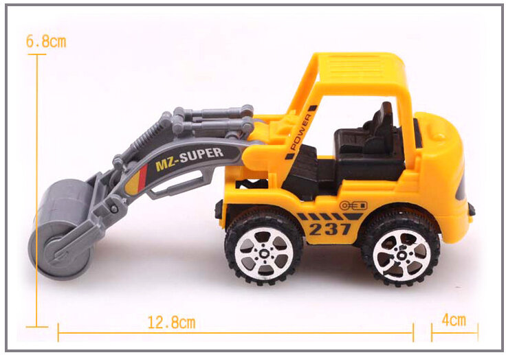 6 unids/lote de vehículos de ingeniería de modelos de explosión, camión, coche de juguete para niños, regalo para bebés DB002