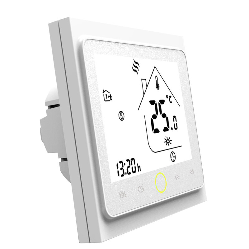 Termostato programable de 16A, calefacción eléctrica, pantalla LCD, pantalla táctil, Sensor NTC, controlador de temperatura ambiente