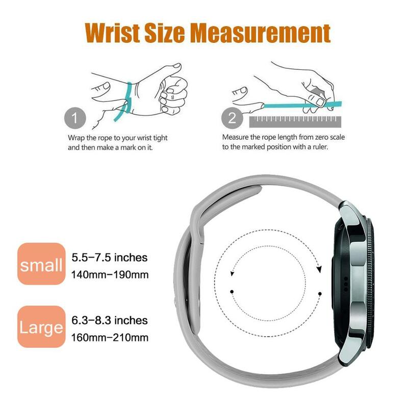 22mm Watch Band For Samsung Galaxy Watch  Silicone Strap For Huami Amazfit Watch Silicone Sport Watch Band Strap 91030
