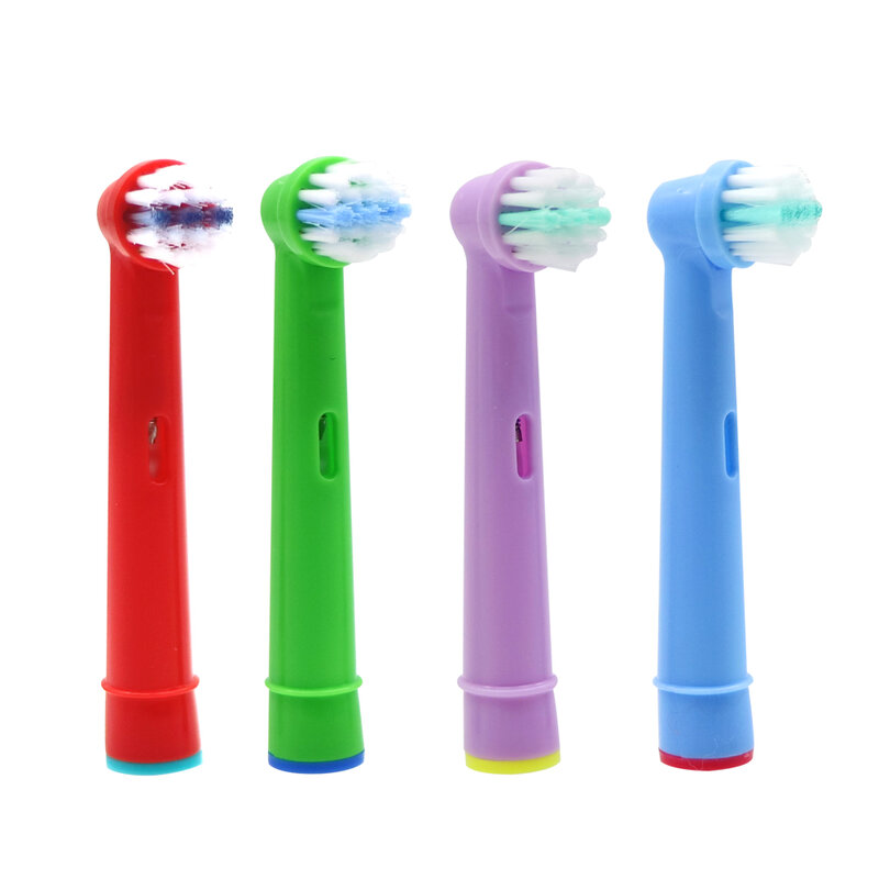 4/8/12pc Replacement Kids Children Tooth Brush Heads For Oral B EB-10A Pro-Health Stages Electric Toothbrush Oral Care, 3D Excel