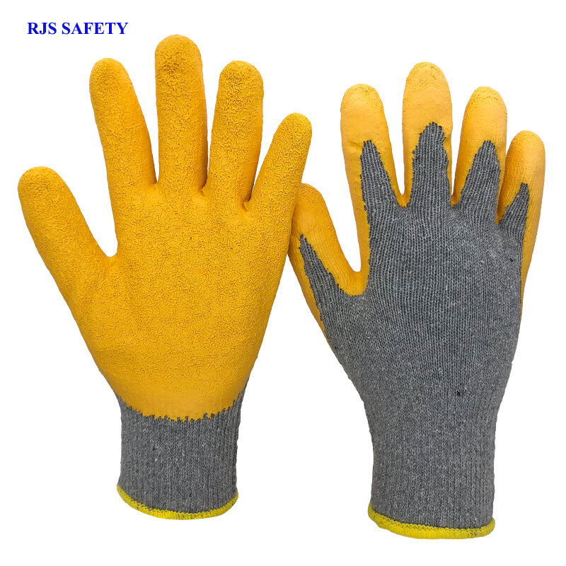 RJS-guantes de trabajo de seguridad anticorte, protección de látex, para trabajadores de jardín, conducir, outdoor2012