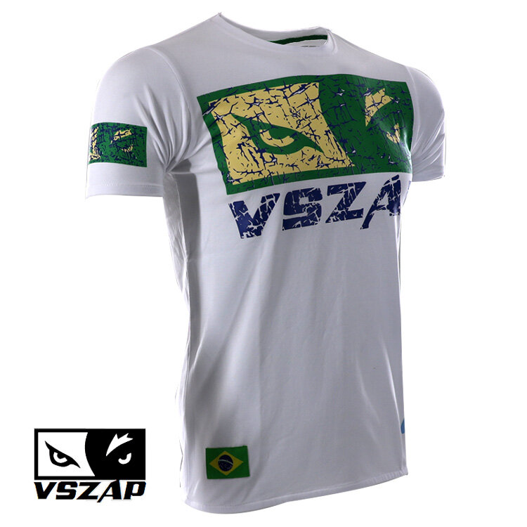 VSZAP-Camiseta de boxeo de Guerrero MMA para hombres, camiseta de gimnasio, Lucha, artes marciales, entrenamiento físico