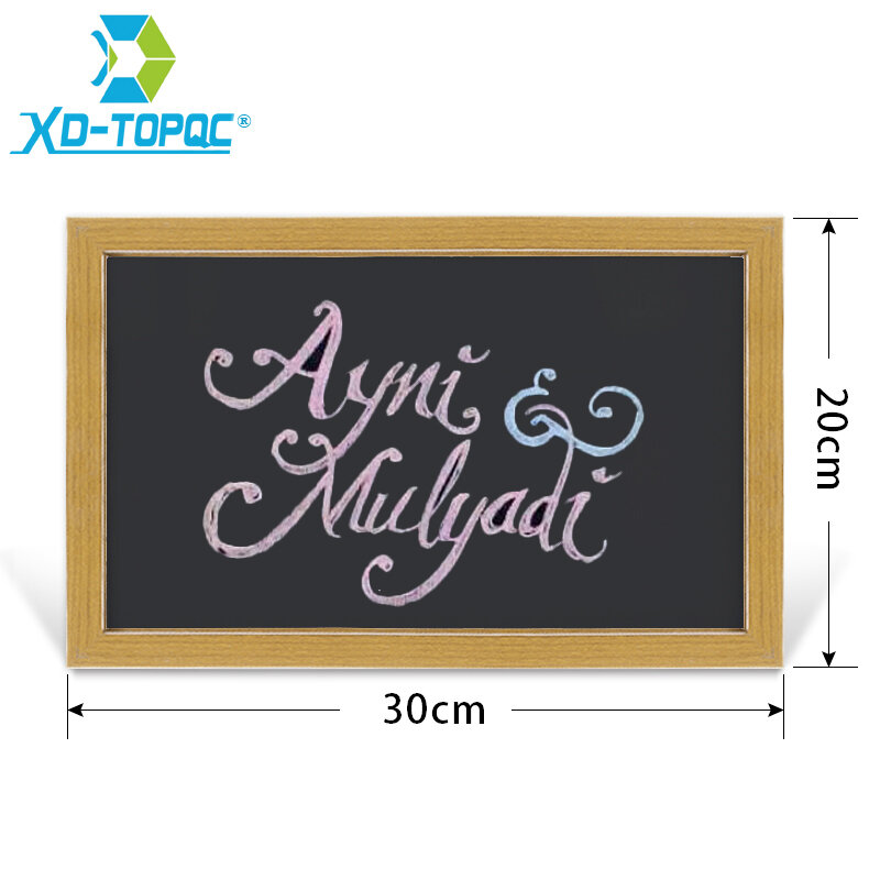 XINDI 20*30cm Dry Erase Chalkboard Magnetic Wooden Blackboard Drawing Message Bullentin Balck Board A4 Size Home Chalk Board