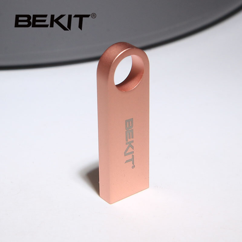 Bekit – clé USB 2.0 rectangulaire en métal, support à mémoire de 16GB 32GB 64GB, lecteur Flash haute vitesse, capacité réelle