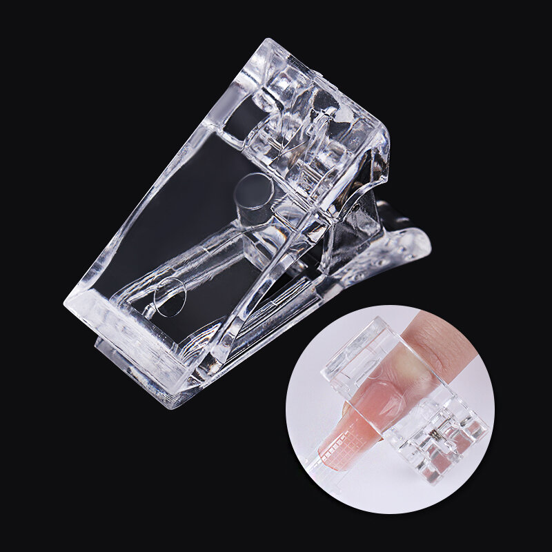 Clip per unghie in acrilico Gel trasparente per la costruzione rapida di punte per unghie Clip per l'estensione delle unghie morsetti UV set di strumenti per Nail Art per Manicure