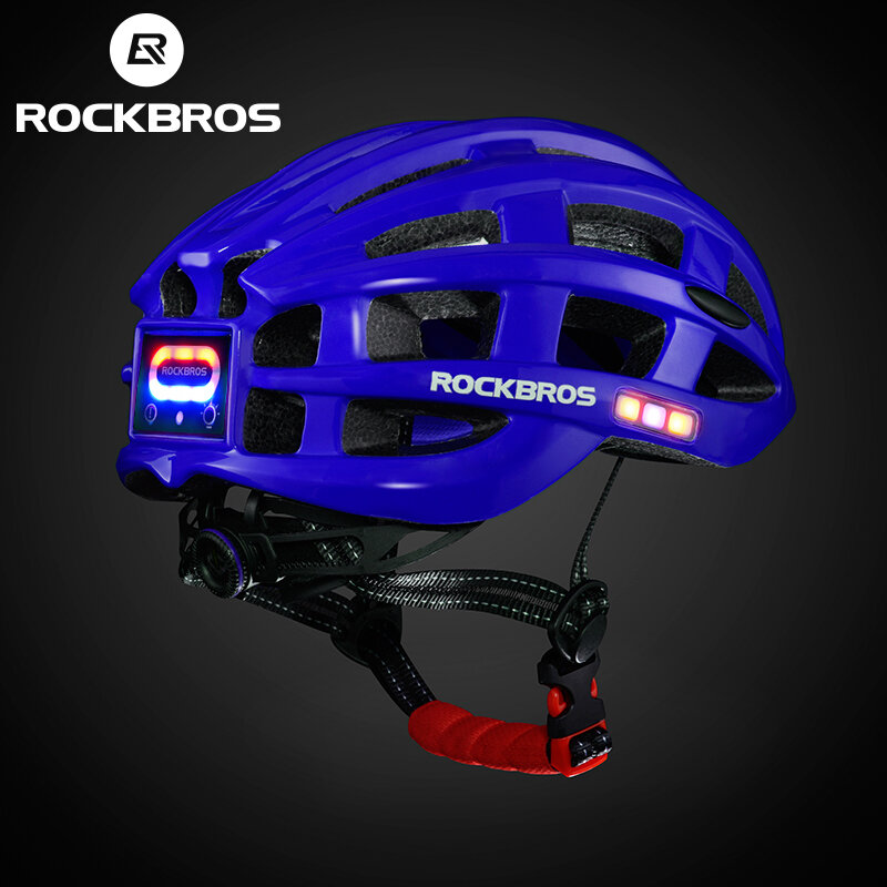 ROCKBROS-Casco ultraligero para bicicleta, protector de cabeza ultraligero, moldeado integralmente seguro, 57-62cm
