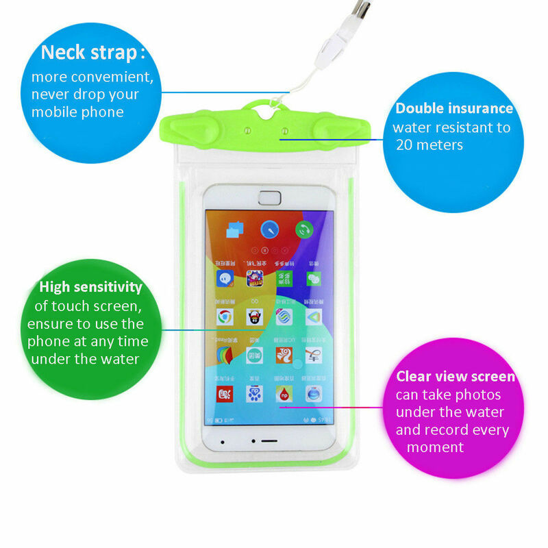 Outdoor Waterproof Mobile Phone Bag Pouch Swimming Beach Dry Bag Case Cover Holder for Cell Phone