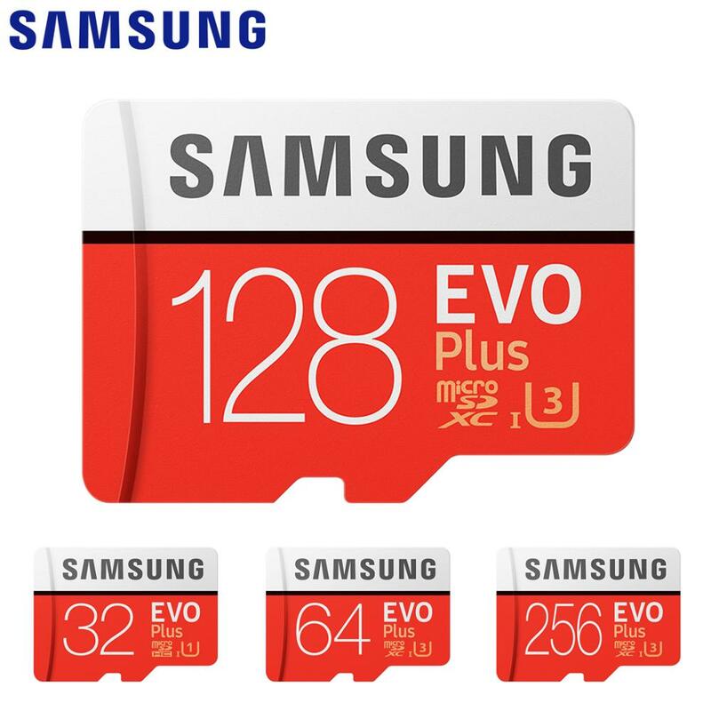 Original Samsung Série EVO + 10 32 GB 64 GB 128 GB de Cartão de Memória de Classe Cartão Micro SD de 256 GB SDHC SDXC UHS C10 Cartão TF Trans Flash