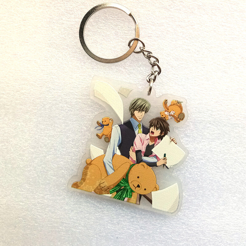 Animation Junjou Romantica Takahashi Misaki Akihiko Sekai-ichi Hatsukoi keychain Schlüsselanhänger Anhänger Fans Geschenk