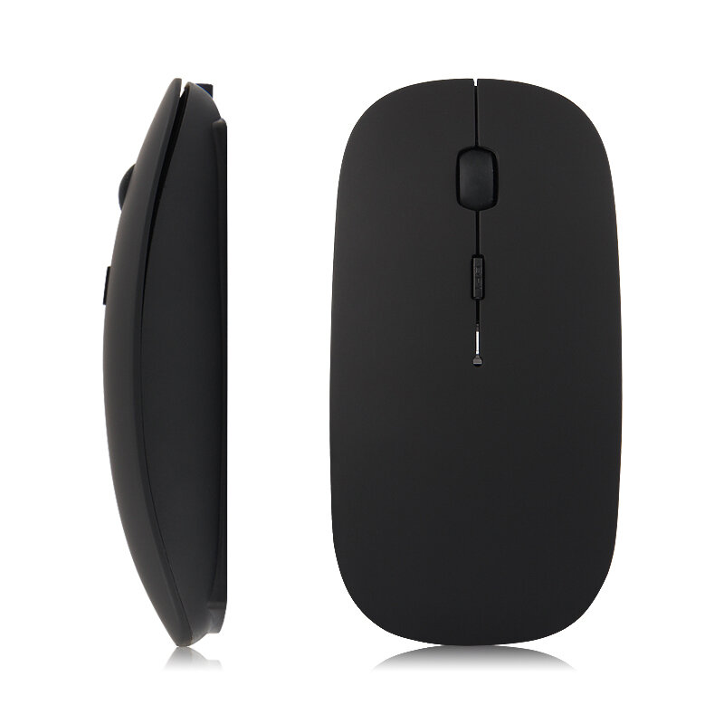 Ratón inalámbrico recargable por Bluetooth, Mouse óptico silencioso, ergonómico, Mini, USB, para PC y portátil