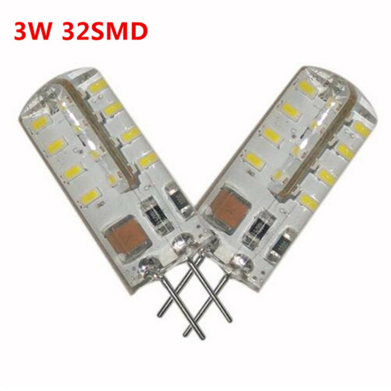 หลอดไฟ LED G4 AC220V สีวอร์ม/เย็นสีขาว2W 3W 4W 6W 9W ไฟแชนเดอร์เลีย360แสงเปลี่ยนมุมหลอดฮาโลเจน