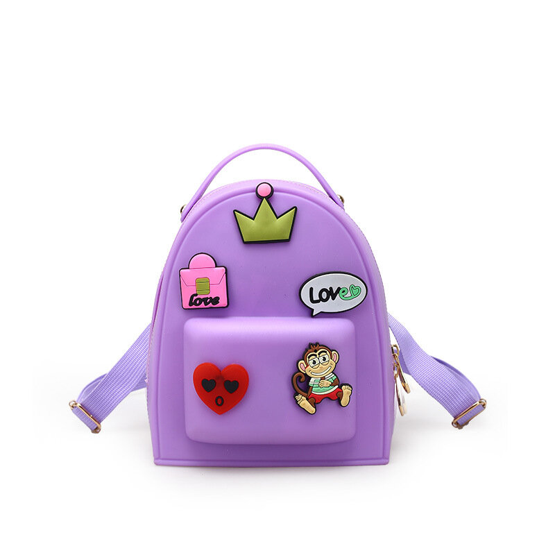 2024 tas sekolah bayi perempuan manis tas punggung anak-anak gambar kartun warna permen tas Anak Taman kanak-kanak Mochila Escolar Infantil