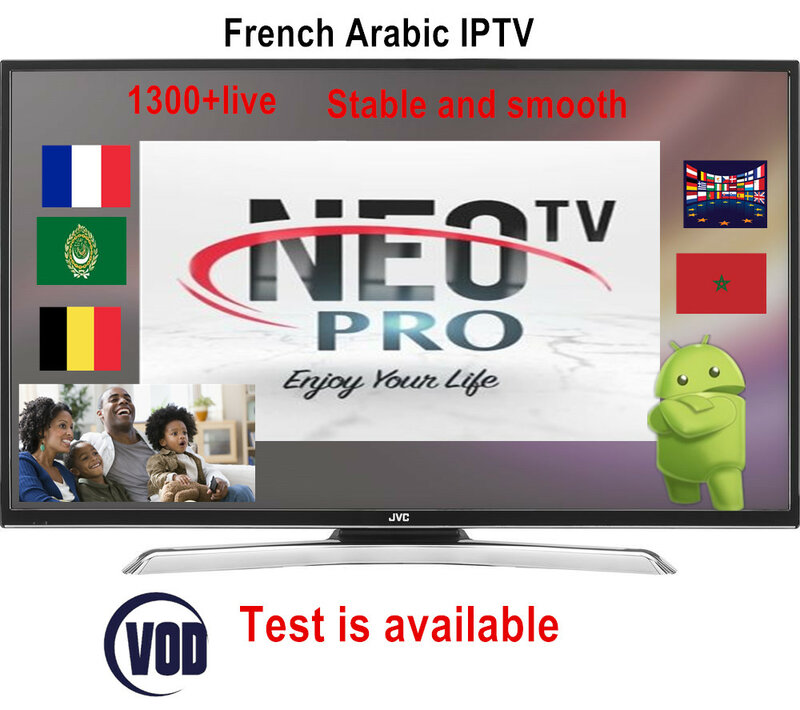Francese IPTV Neotv pro 1300 + canali Europa Arabo Belgio abbonamento IPTV codice liveTV IP TV M3U android enigma2 smart TV