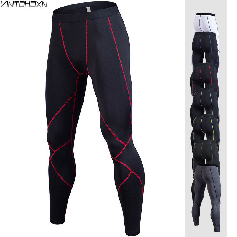 Мужские спортивные быстросохнущие леггинсы для тренировок, бодибилдинга, бега, Тонкие штаны-карандаш для фитнеса, обтягивающая одежда, 913