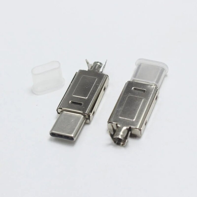 Originale 10Set USB 3.1 Tipo-C a Tipo C Spina Tipo di Saldatura A doppia faccia spina per il FAI DA TE cavo di dati di Carico del Connettore per OD 3.0mm2