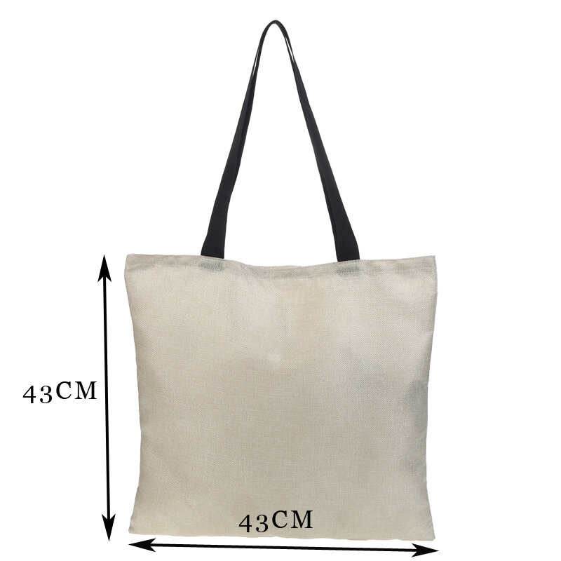 RAVIDINO Tote Casual Beach Bag Large Capacity Foldable Grocery Reusable High Grade Linen punk Skeleton Knight Sery Shopping Bag